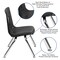 Flash Furniture Advantage Black Student Stack School Chair, 12" ADV-SSC-12BLK - alternate 2